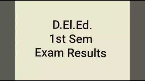 NIOS D.El.Ed. Exam results 2018 | 1st Semister | In Service Teachers | 501 | 502 | 503