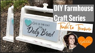 DIY Farmhouse Craft | Trash To Treasure Upcycle |  faythchik777's DIY by Design