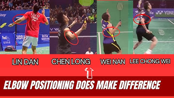 Effectively use your elbow like Lin Dan Chen Long to improve smash in badminton