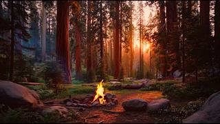 Between the Days | Morning Among the Giants 🌅🔥🌲 24/7 LIVE