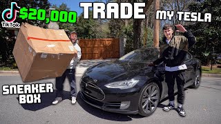 I Bought A Tesla and Traded It For A $20,000 Mystery Box...