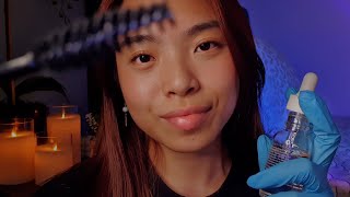 ASMR Face Inspection 🧐 Face Touching & Close Up Personal Attention (Layered Sounds)