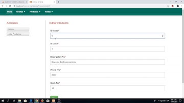Uso De Sistema Ventas en CakePhp