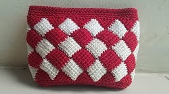 #crochet #tutorial #dompetrajut                        Crochet//tutorial dompet rajut motif entrelac - Durasi: 33.56. 