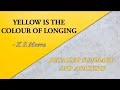 Yellow is the Colour of Longing by KR Meera summary in Malayalam