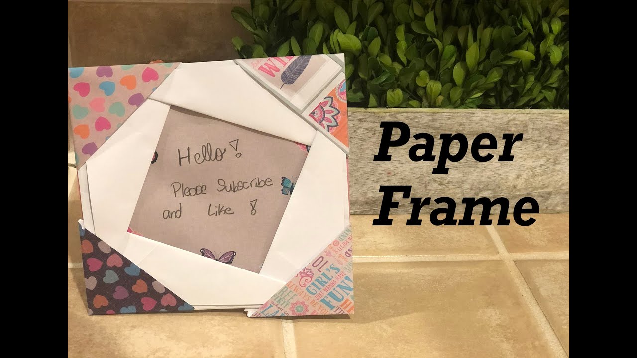 easy way to make a paper frame