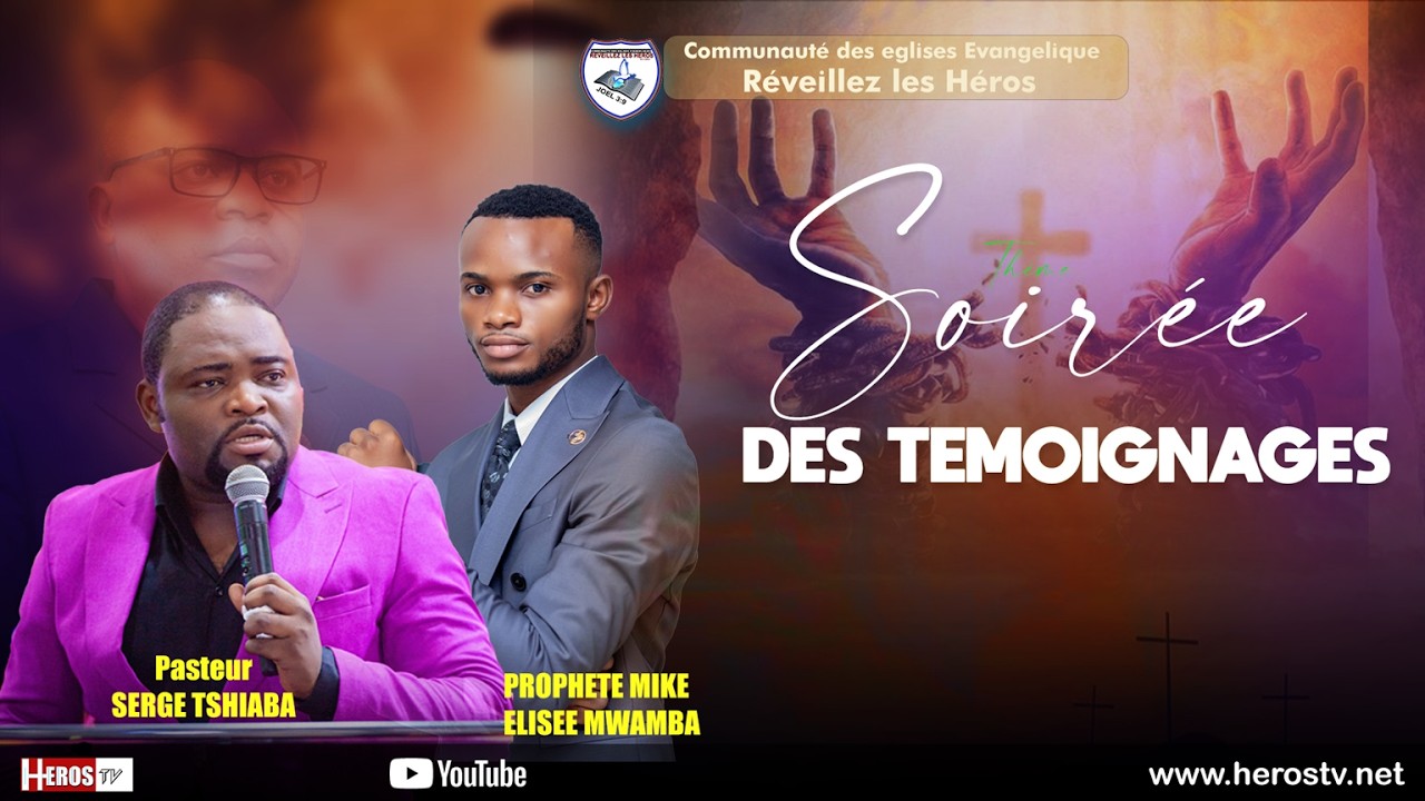 KINSHASA SOIREE DES TEMOIGNAGES CULTE DU MARDI 03/03/2026 AVEC LE PROPHETE CHRISTIAN JACOB KABAMBA