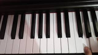 تعلم الغزف على البيانو /تعلم أول مقطع او ايقاع اغنيه نسم علينا الهوا