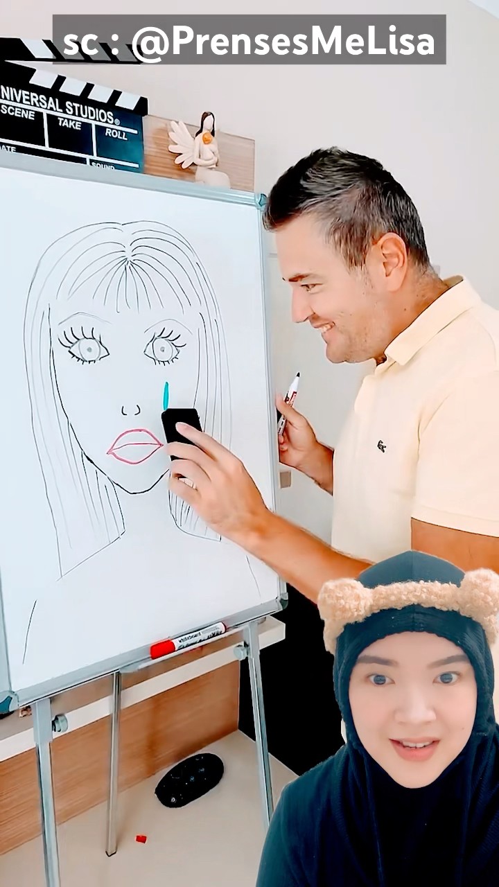 coret gambar mama‼️