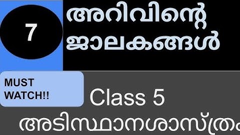 SCERT BASIC SCIENCE CLASS 5 CHAPTER 7 അറിവിൻ്റെ ജാലകങ്ങൾ 💥