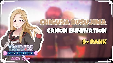 Week 9 "Chigusa Busujima" Canon Elimination (S+ Rank) | Yandere Simulator 1980