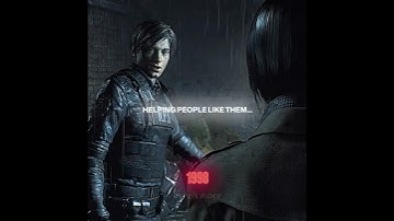 Leon’s heart as a rookie cop never changed💔 #residentevil #leonskennedy  #adawong  #re2remake #re6