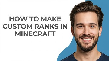 How To Make Custom Ranks In Minecraft - GUIDE!
