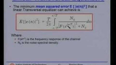 Lecture - 30 Equalization and Diversity Techniques