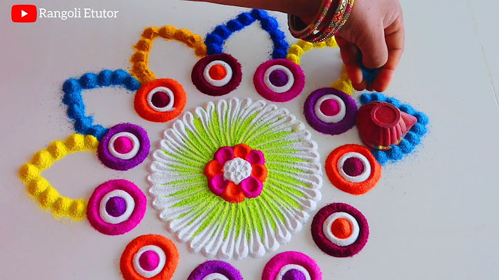 Sawan Somwar Rangoli | दीये से बनाये दिवाली रंगोली | Navratri/Diwali Special Beautiful Rangoli 2025