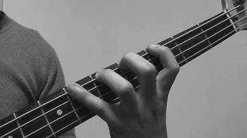 Bass Warm up Exercise on E string (Chromatic Scale) - How to play for Beginners