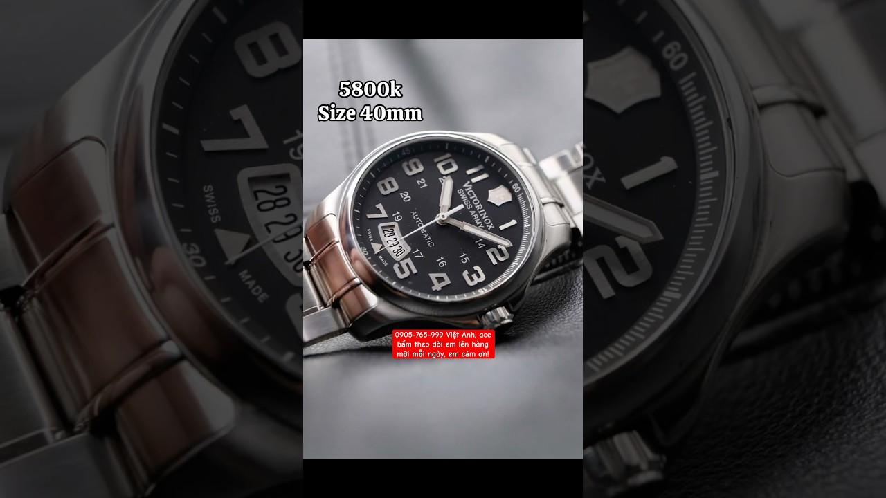 Victorinox automatic zin all kính sapphire phủ AR 