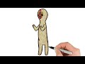 How to draw scp 173  monster creature drawing tutorial