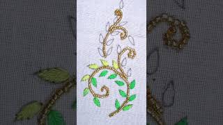 Latest Hand Embroidery Tutorial #embroiderytutorial #art #shorts  #flowerembroidery  #simple #diy