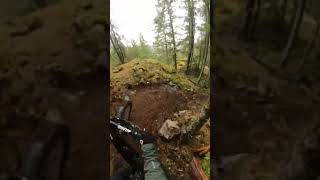 First wet ride! It's slippery out there! #mtb #bike #freeride #downhill