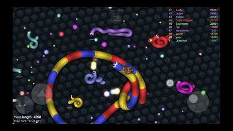 Slither.io AI mode gameplay