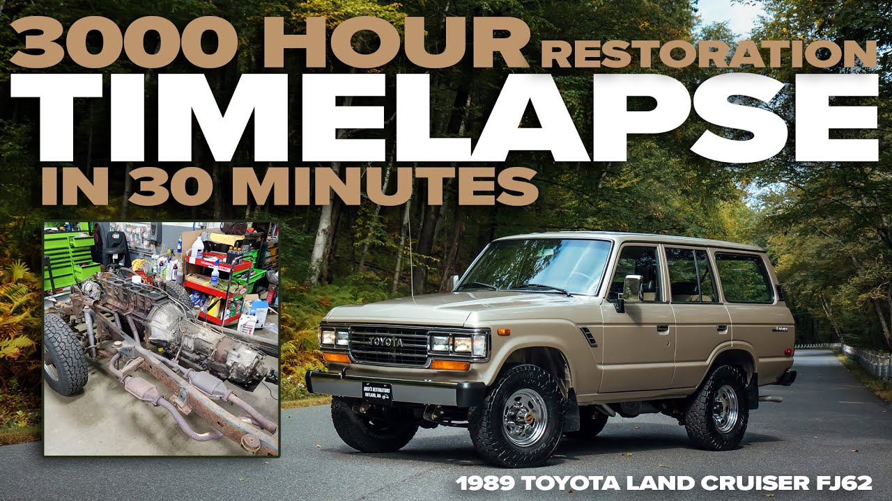 We Completely Restored this FJ62 Land Cruiser in 30 Minutes - TIMELAPSE VIDEO!