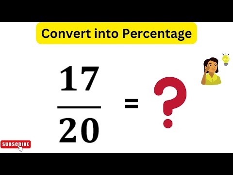 17 out of 20 as a Percentage | 17/20 As A Percentage