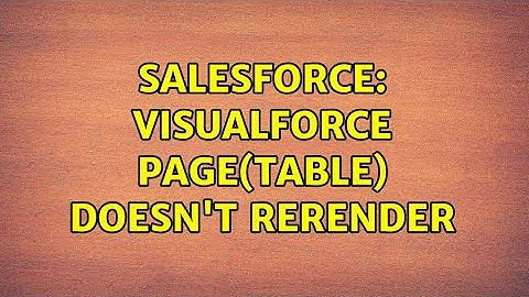 Salesforce: Visualforce page(table) doesn