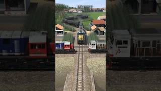 Kereta Api Cepat Melintasi Persilangan Adu Lokomotif Kereta Putus