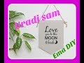 Room decor - baner with quote | EmaDIY