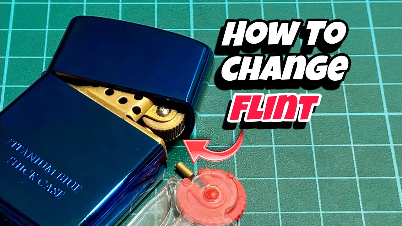 How To Change Zippo Flint - YouTube