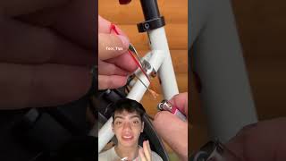 Conserte o cabo da sua bike com uma abraçadeira e um isqueiro! 🚴♂️ Truque simples e eficiente!