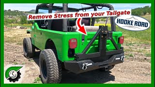 A better way to carry your spare: Jeep TJ YJ rear bumper and tire carrier