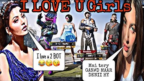 Joining Random Squad Of Girl 👧 Like A Bot || haker boltey girls dw hamza ko