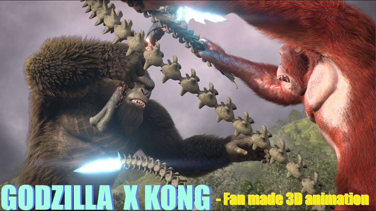 GODZILLA x KONG  The New Empire  -Fan made 3d Animation  part 1&2
