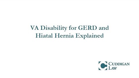 Va disability rating for gastroesophageal reflux disease