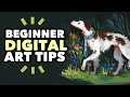 Tips for beginner digital artists! // Brushes, colouring &amp; more!