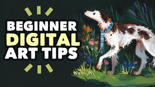Tips for beginner digital artists! // Brushes, colouring & more!