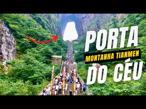 ? MONTANHA TIANMEN EM ZHANGJIAJIE NA CHINA! A PORTA DOS CÉUS