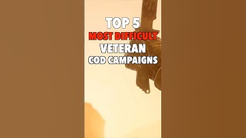 TOP 5 MOST DIFFICULT Veteran COD Campaigns #shorts