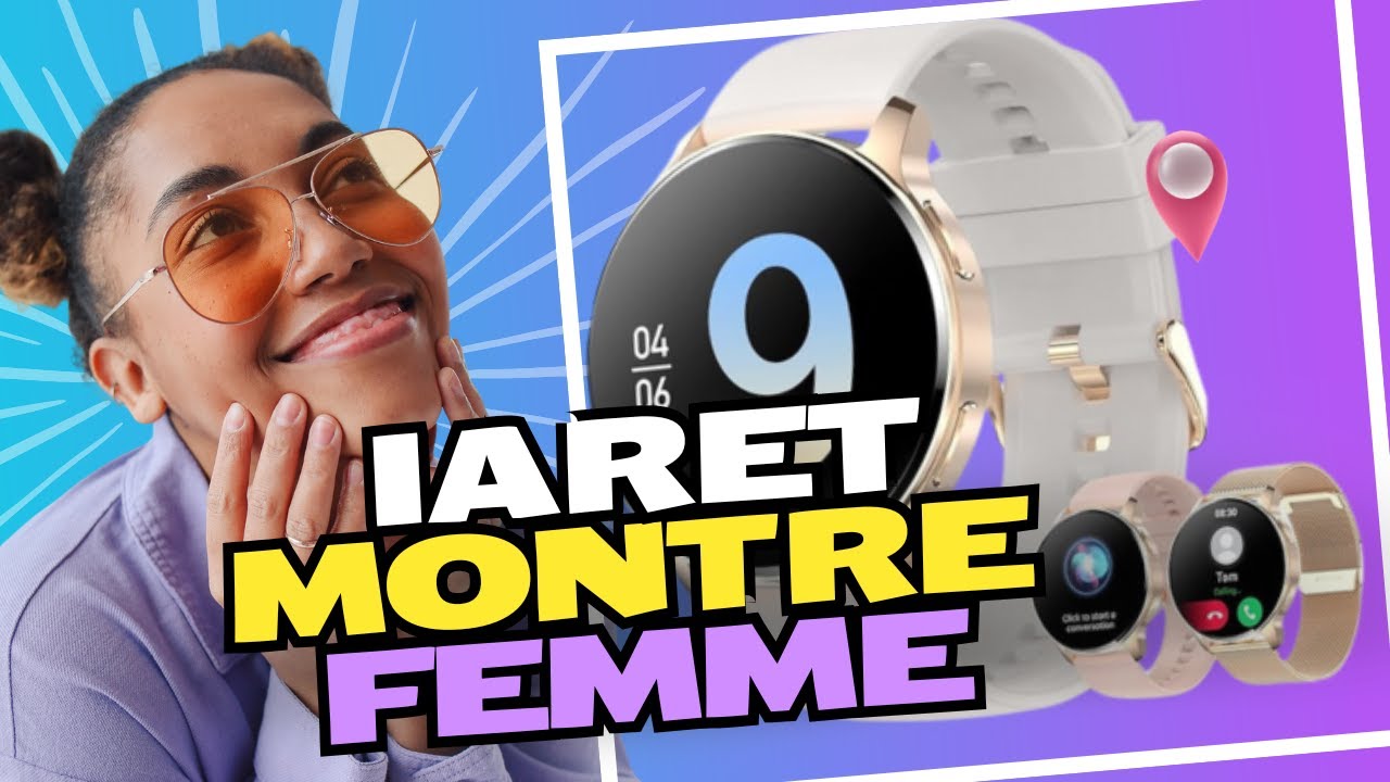 Montre Connectée Femme Iaret - Appels Bluetooth, écran 1.85", 100+ Sports, Suivi Santé, Cycle Menstruel, Or Rose - 7