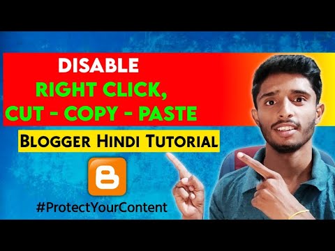 Disable Cut - Copy - Paste and Right - Click in Blogger | Prevent Content Reuse