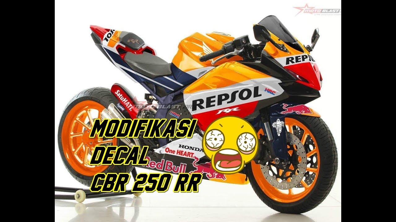 MODIFIKASI CBR 250 RR DECAL YouTube