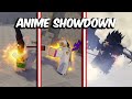 Anime showdown all characters showcasecombos