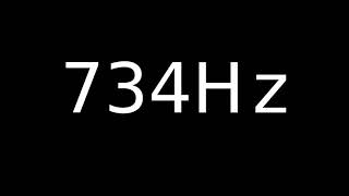 Speaker Sound Test 734Hz