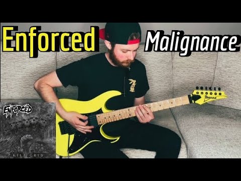 Enforced - Malignance (Guitar Cover w/ Tabs & Backing Track On Shred-Lab.com)