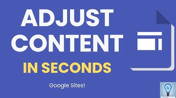 How to Move and Resize Content on Google Sites CORRECTLY!