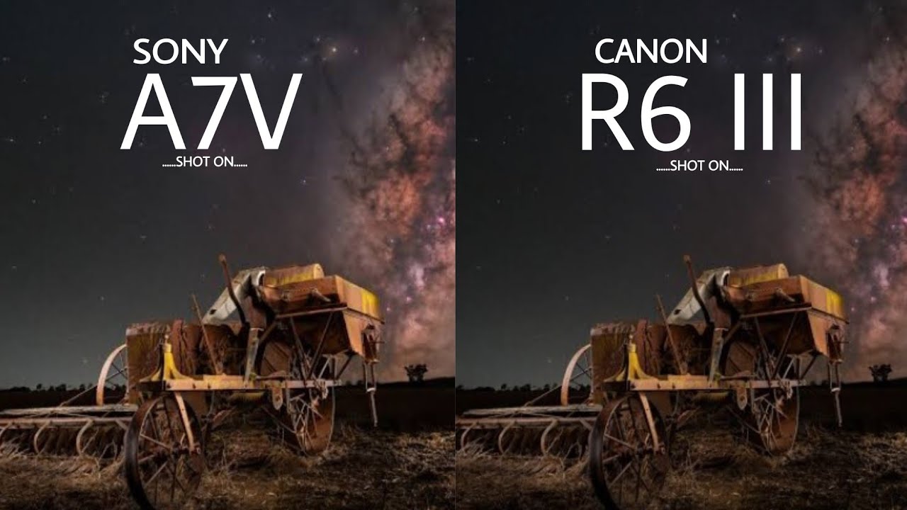 Сравнение камер Sony A7V и Canon R6 III.