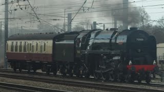 BR Standard Class 7 70000 'Britannia' at Peterborough (11/03/2025)