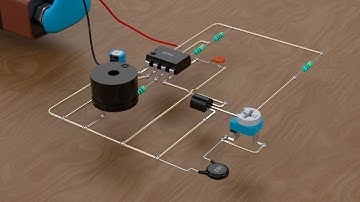 Simple Fire Alarm Circuit Using NE555 Timer | Heat Sensor Alarm Project